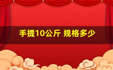 手提10公斤 规格多少